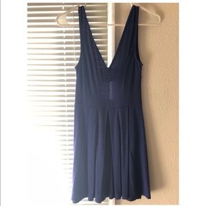 Silence + Noise blue mini dress